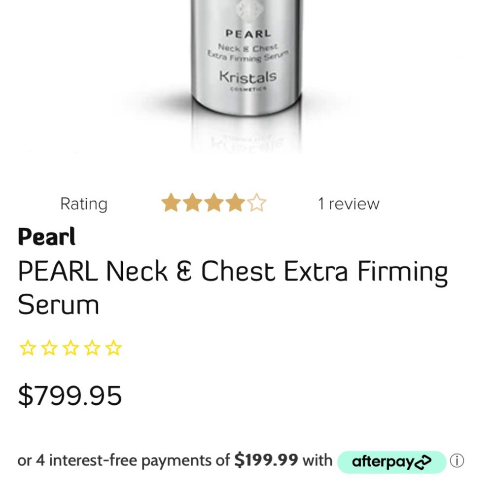 Pearl Neck & Chest Serum Promotes Elasticity & Reduces Fine Lines Giving A Gentl